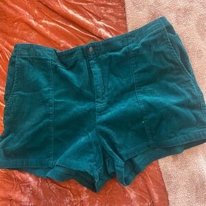Wild fable Teal Corduroy Women's Shorts